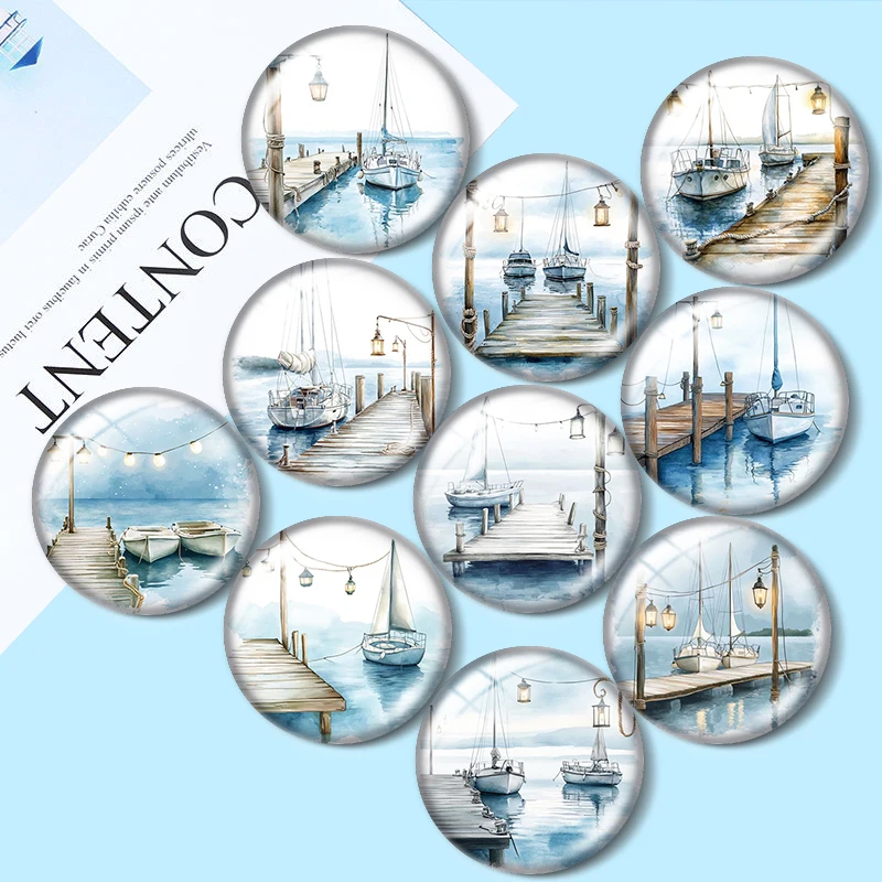 Watercolor Sailboat 12/18/20/25mm glass cabochon bracelet pendant rings for jewelry demo earrings back Making findings
Watercolor Sailboat 12/18/20/25mm glass cabochon bracelet pendant rings for jewelry demo earrings back Making findings