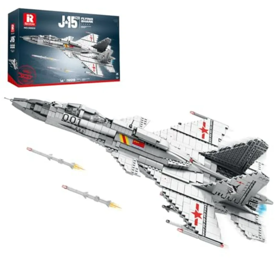 Fighter Jet Building Set for Adults J-15 Airplane Model Kit 33023 Military Flying Shark Aircraft with Stand Collectible Aviatio
Fighter Jet Building Set for Adults J-15 Airplane Model Kit 33023 Military Flying Shark Aircraft with Stand Collectible Aviatio