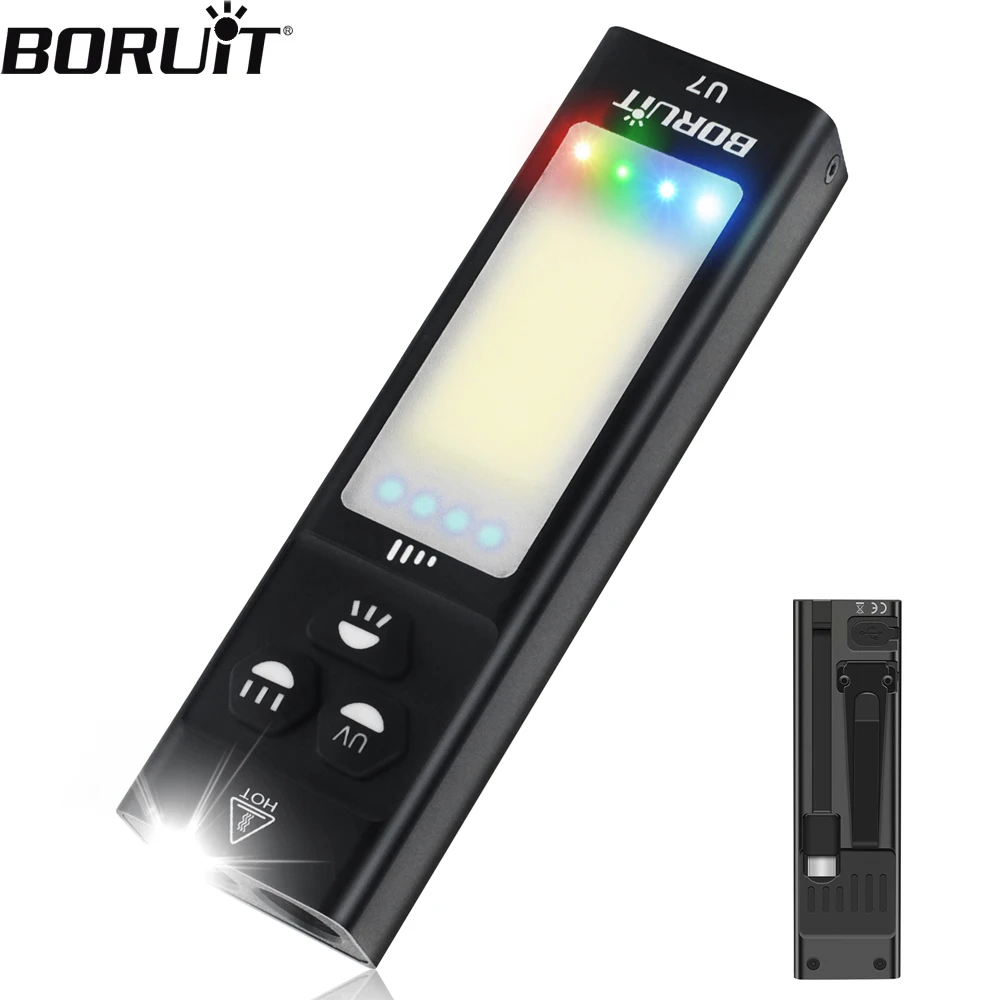 BORUiT U7 EDC Flashlight 1100LM Ultra Bright Multifunctional Portable Flashlight USB-C Rechargeable Torch Work Light with Magnet
BORUiT U7 EDC Flashlight 1100LM Ultra Bright Multifunctional Portable Flashlight USB-C Rechargeable Torch Work Light with Magnet