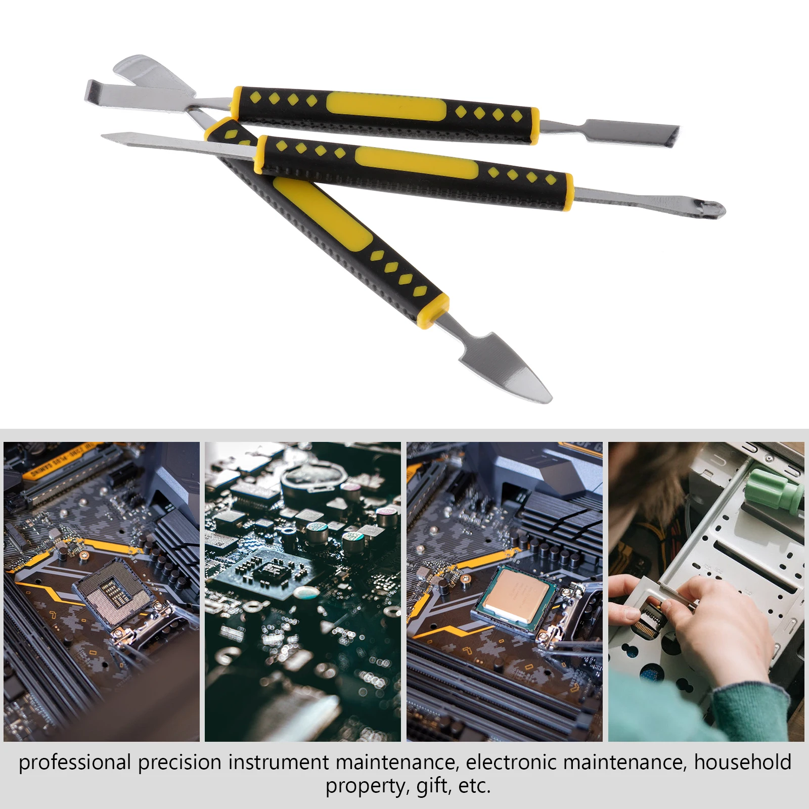 6pcs Durable Disassembly Crowbar Tool Injection-Molded Handle Non-Slip Compact Multi-Use Prying for Phone Laptop Tablet Repair
6pcs Durable Disassembly Crowbar Tool Injection-Molded Handle Non-Slip Compact Multi-Use Prying for Phone Laptop Tablet Repair