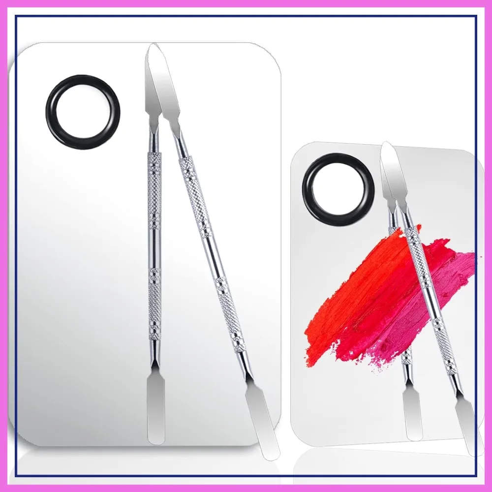 2 Set Makeup Mixing Palette, Stainless Steel with Spatula, Professional Must-Haves for Foundation, Eye Shadow & Nail Mixing
2 Set Makeup Mixing Palette, Stainless Steel with Spatula, Professional Must-Haves for Foundation, Eye Shadow & Nail Mixing