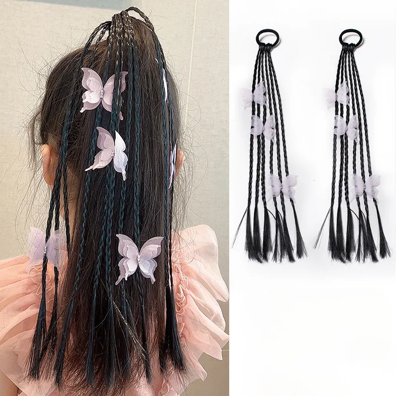 Children Sweet Cool Bow 45cm Synthetic Wig Braid Hair Rope Girls Elastic Band High Ponytail Twist Braid Hair Accessories
Children Sweet Cool Bow 45cm Synthetic Wig Braid Hair Rope Girls Elastic Band High Ponytail Twist Braid Hair Accessories