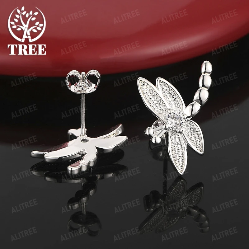 Elegant Fine Zircon Jewelry 925 Sterling Silver Dragonfly Stud Earrings Women Party Charm Engagement Wedding Accessories Gift
Elegant Fine Zircon Jewelry 925 Sterling Silver Dragonfly Stud Earrings Women Party Charm Engagement Wedding Accessories Gift
