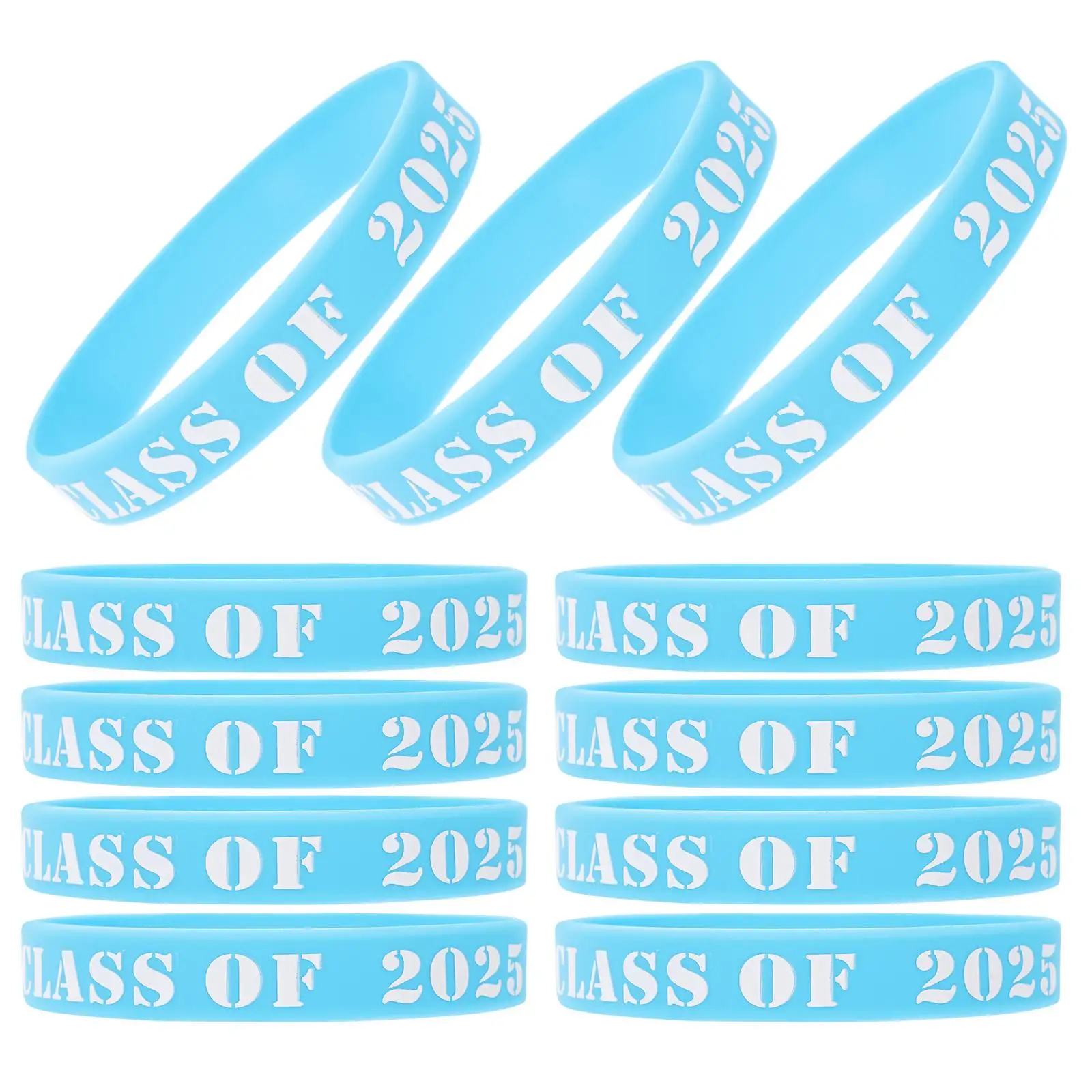 25pcs Graduation Silicone Bracelets Class of 2025 Bulk Party Supplies Blue Wristbands Stretchy Kids School Name Tags
25pcs Graduation Silicone Bracelets Class of 2025 Bulk Party Supplies Blue Wristbands Stretchy Kids School Name Tags