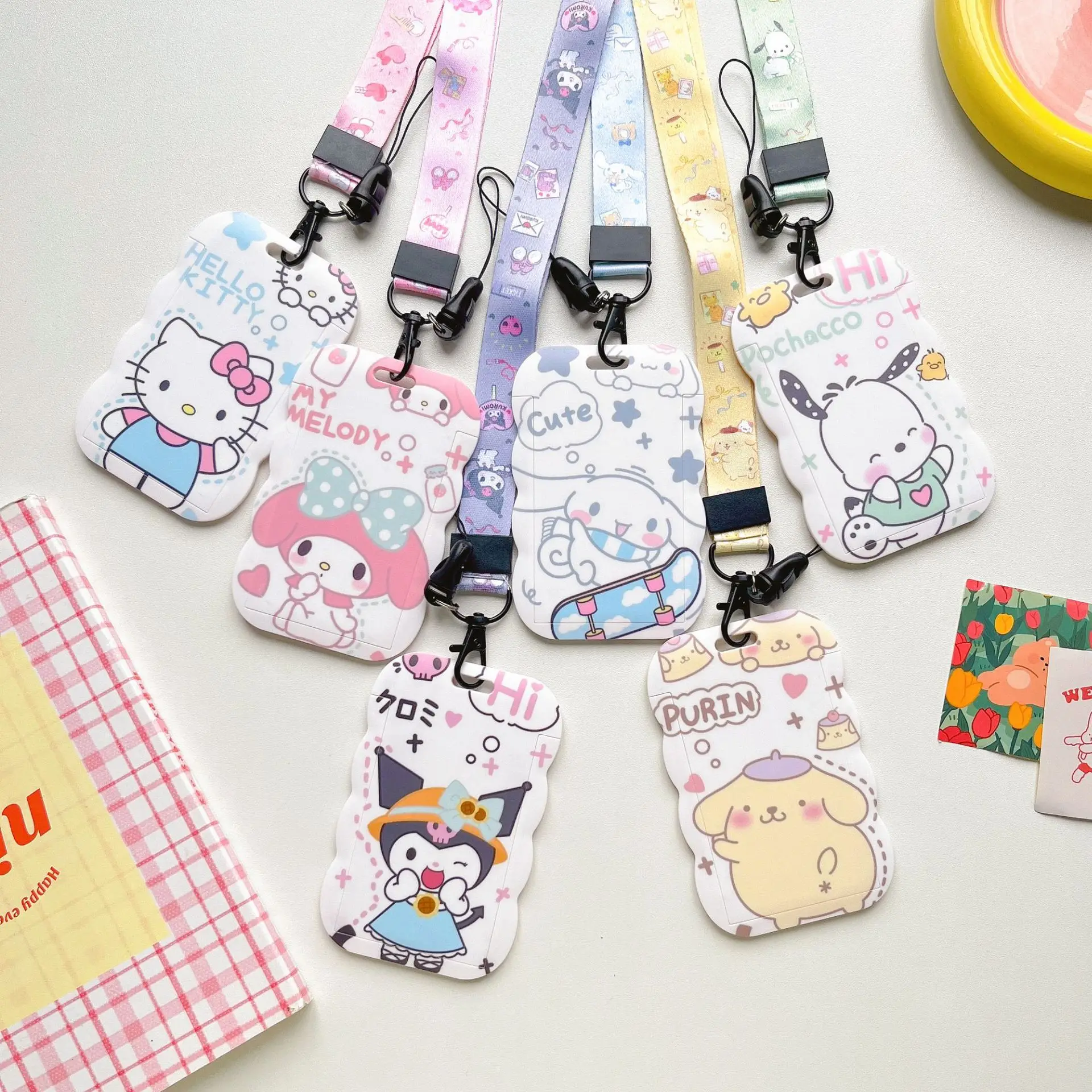 Melody ID Badge Holder Neck Strap Pendant Kuromi Door Card Holders Lanyards Girls Pompom Purin Lanyard Credential Holder
Melody ID Badge Holder Neck Strap Pendant Kuromi Door Card Holders Lanyards Girls Pompom Purin Lanyard Credential Holder