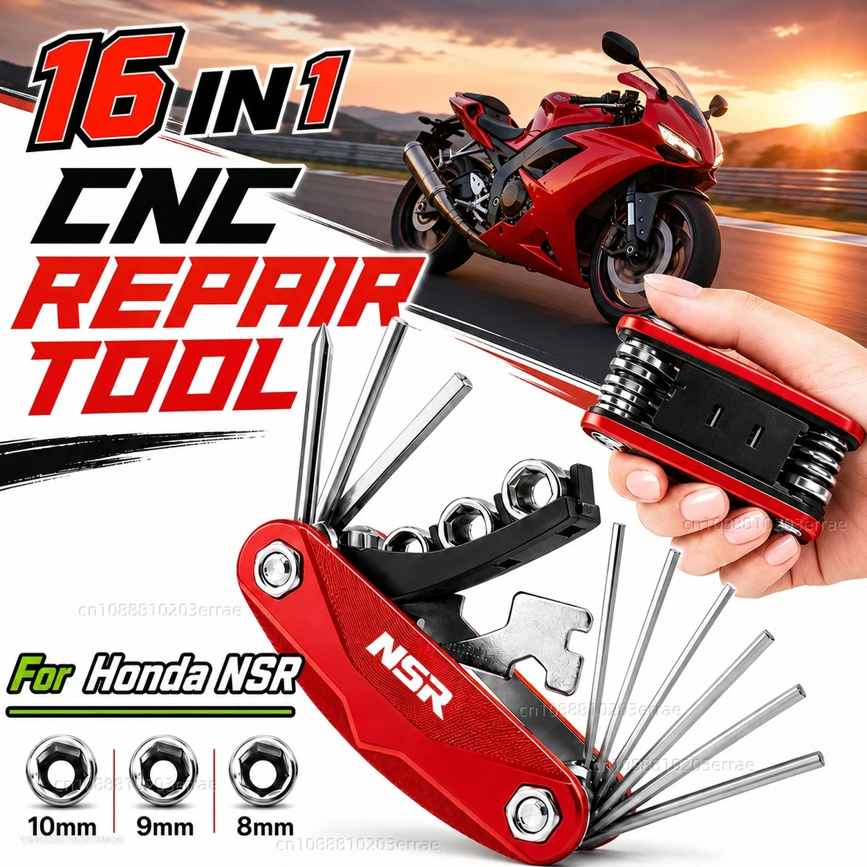 For Honda NSR125 NSR 125 250 1988 1994 1993 1992 1991 1990 1989 Motorcycle Tool Repair Kit Multifunctional Screwdriver Wrench
For Honda NSR125 NSR 125 250 1988 1994 1993 1992 1991 1990 1989 Motorcycle Tool Repair Kit Multifunctional Screwdriver Wrench