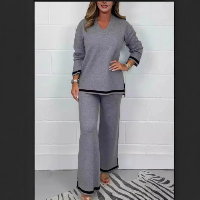 2024New Station New Style_Autumn Winter Elegant Casual Solid Color Knitted Long Sleeve Long Pants Set
2024New Station New Style_Autumn Winter Elegant Casual Solid Color Knitted Long Sleeve Long Pants Set