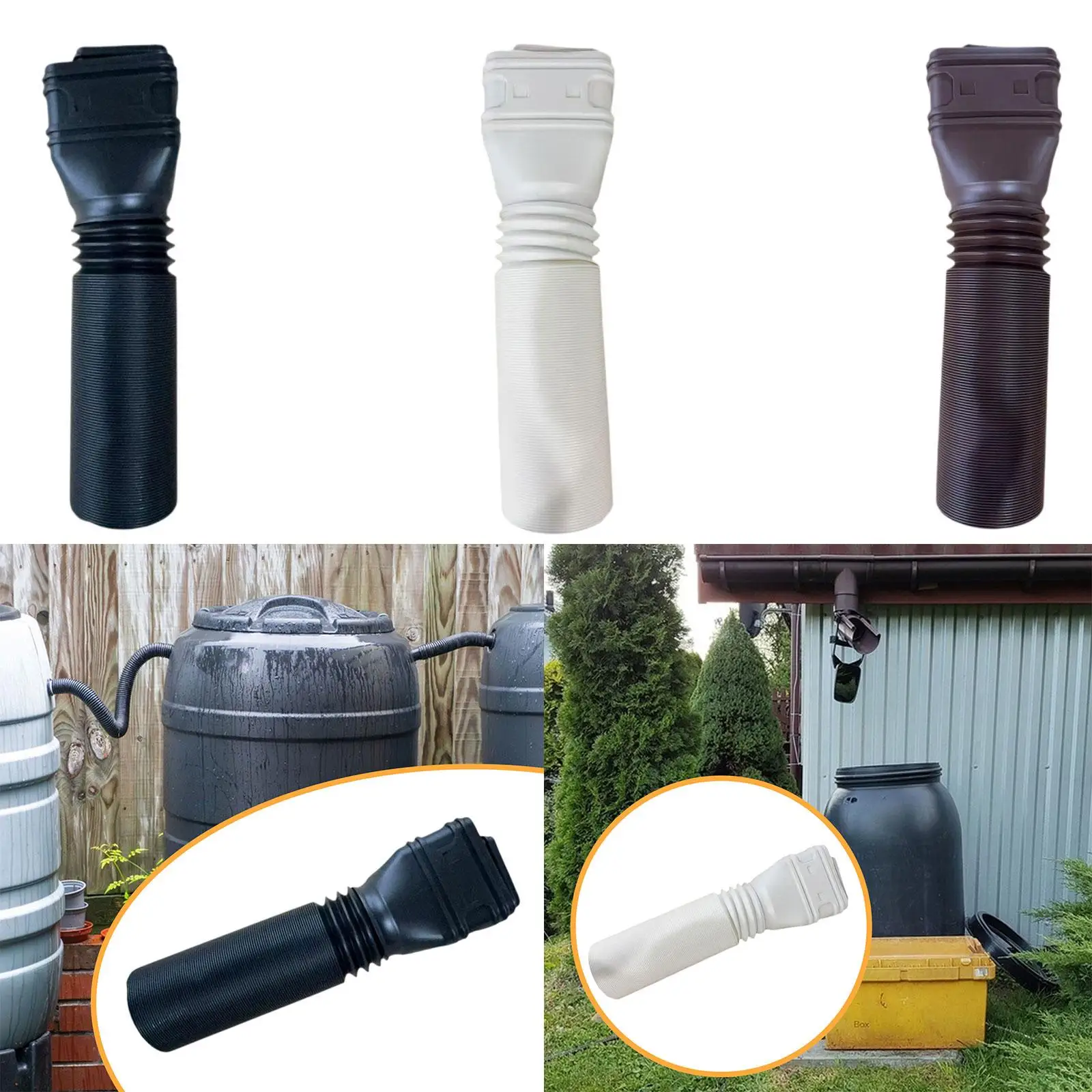 Extendable Downspout Extender Flexible Drainage Extension Accessory for Rainwater Drain Downspouts
Extendable Downspout Extender Flexible Drainage Extension Accessory for Rainwater Drain Downspouts