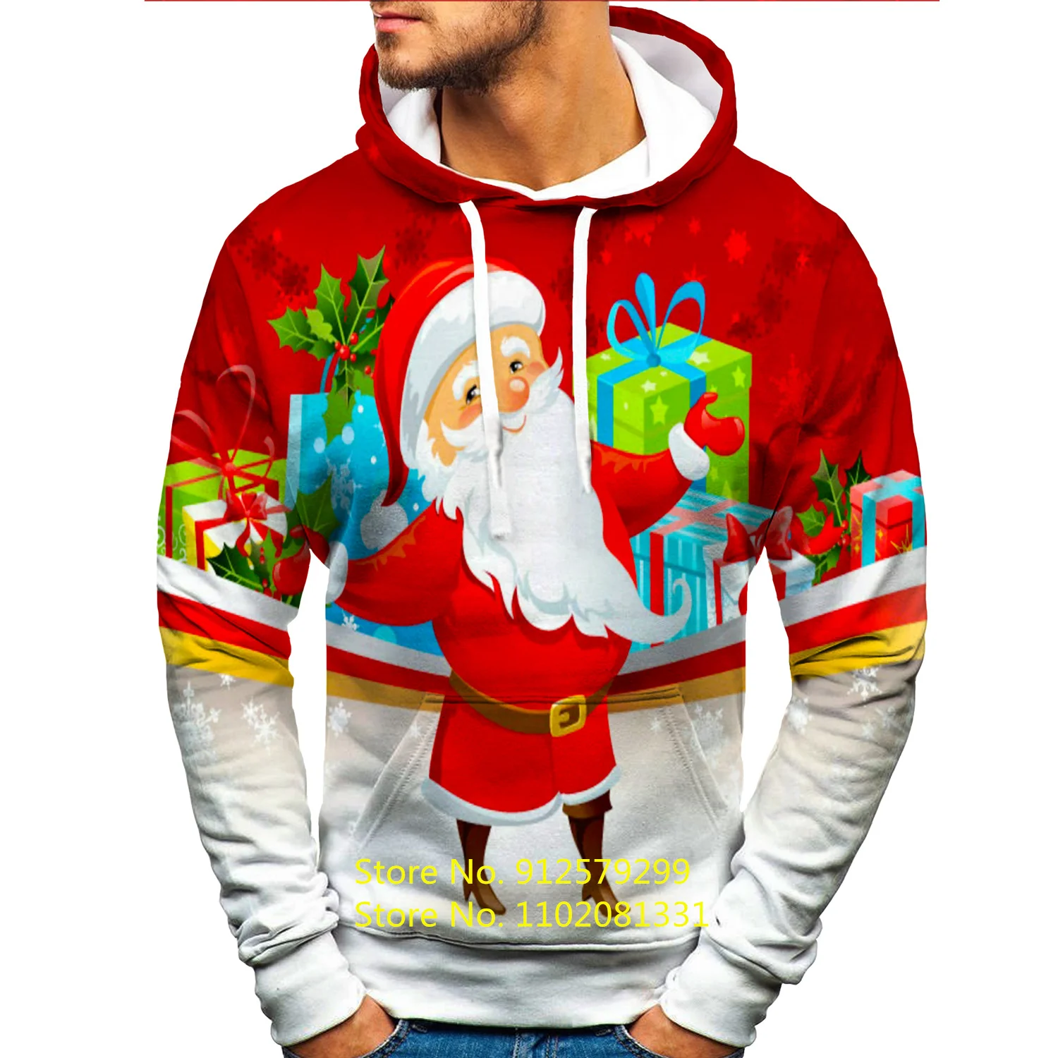 2023 Fashion Casual Santa Claus Pattern Printed Hoodie Christmas 3D Sweatshirt Snowman Hoodies
2023 Fashion Casual Santa Claus Pattern Printed Hoodie Christmas 3D Sweatshirt Snowman Hoodies