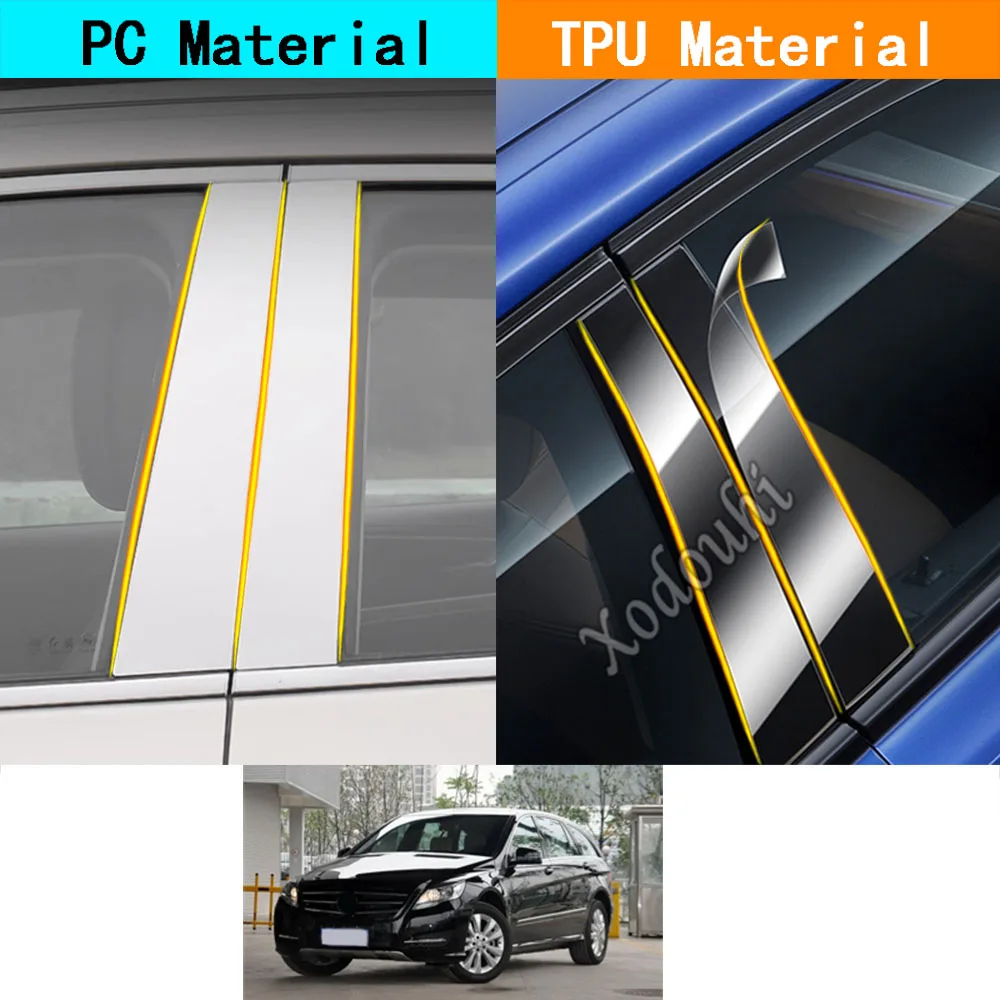 Car TPU/Glossy Mirror Pillar Post Cover Door Trim Window Molding Sticker For Mercedes-Benz R-Class W251 2006 2007 2008-2017
Car TPU/Glossy Mirror Pillar Post Cover Door Trim Window Molding Sticker For Mercedes-Benz R-Class W251 2006 2007 2008-2017
