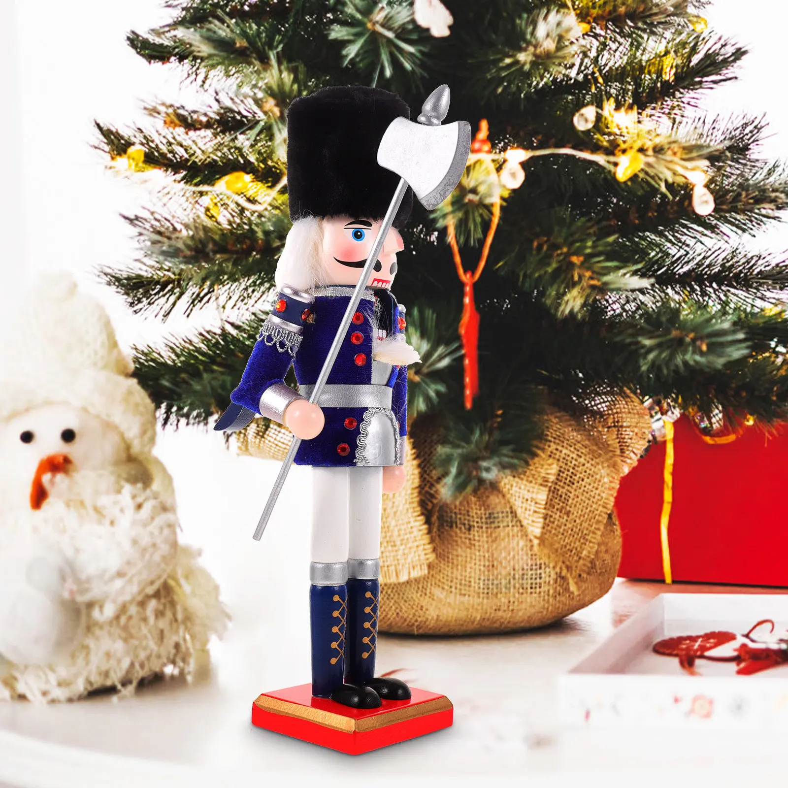 Wooden Nutcracker Decoration Premium Quality Xmas Tabletop Ornament Xmas Home Kitchen Office Decor Holiday Gift
Wooden Nutcracker Decoration Premium Quality Xmas Tabletop Ornament Xmas Home Kitchen Office Decor Holiday Gift