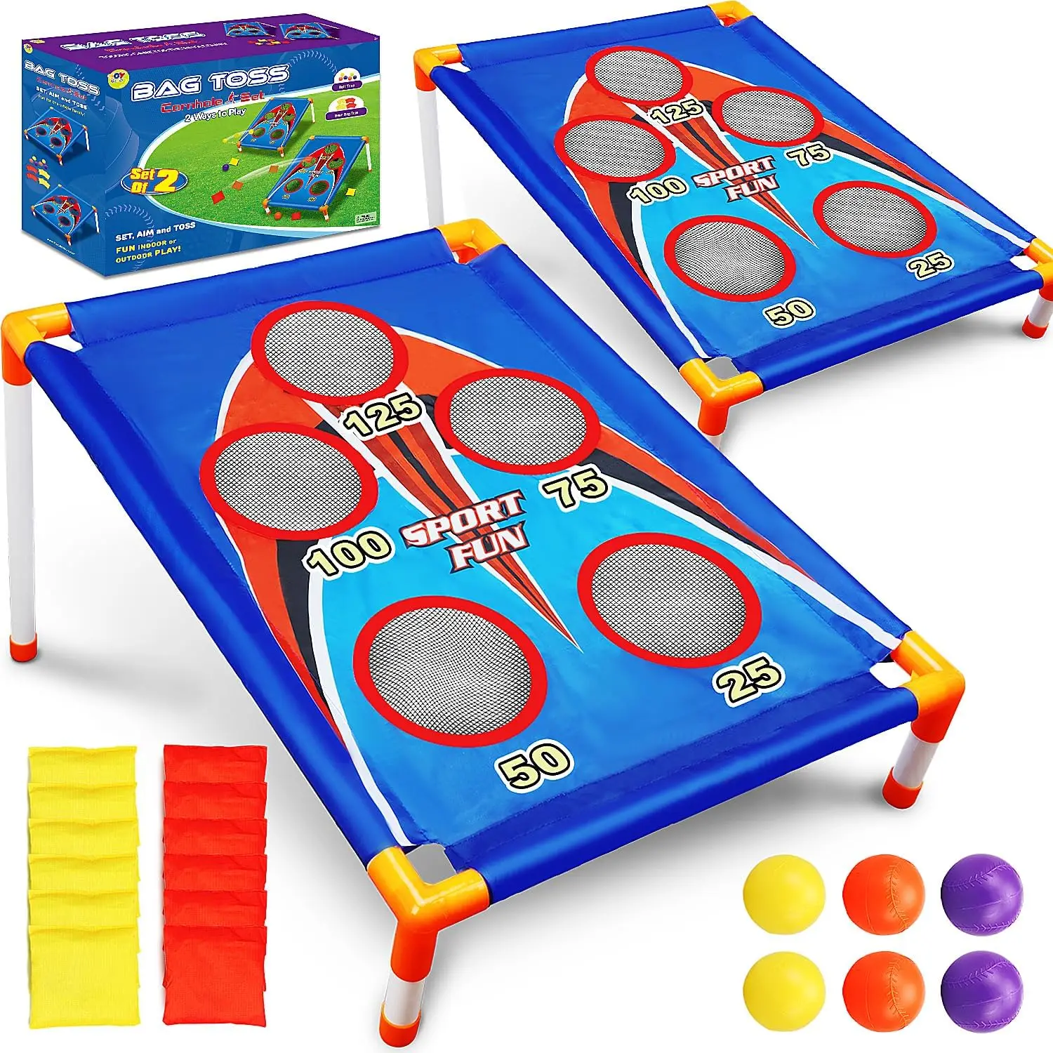 Bean Bag Toss Game for Kids Ages 4-8, Outdoor Backyard Family Party Sports Toys Gift
Bean Bag Toss Game for Kids Ages 4-8, Outdoor Backyard Family Party Sports Toys Gift