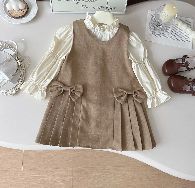 New Baby Girls Fall Fashion Sets White Blouse + Vest Dress Princess Elegant Suits 2-7T
New Baby Girls Fall Fashion Sets White Blouse + Vest Dress Princess Elegant Suits 2-7T