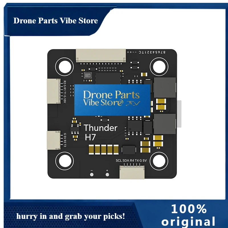 Drone Parts Thunder-H7 Flight Controller ICM42688P Blackbox 512MB BEC 5V 1.5A/ 10V 1.5A, 30.5mm For IFlight RC FPV Drone Quadcop
Drone Parts Thunder-H7 Flight Controller ICM42688P Blackbox 512MB BEC 5V 1.5A/ 10V 1.5A, 30.5mm For IFlight RC FPV Drone Quadcop