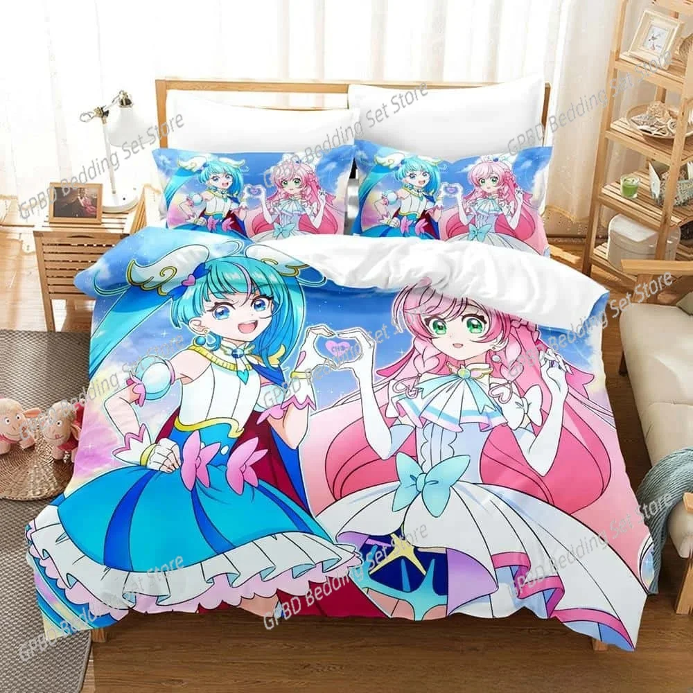 3D Kawaii Anime Hirogaru Sky! Pretty Cure Bedding Set Single Twin Full Queen King Size Bed Set Adult Kid Bedroom Duvetcover Sets
3D Kawaii Anime Hirogaru Sky! Pretty Cure Bedding Set Single Twin Full Queen King Size Bed Set Adult Kid Bedroom Duvetcover Sets