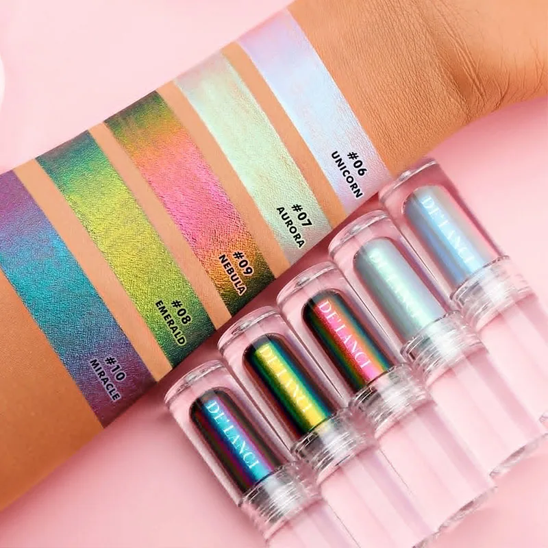 DE'LANCI Chameleon Liquid Glitter Eyeshadow Smooth High Pigment Waterproof Blendable Fine Sparkle Lasting Eye Makeup 1.6g
DE'LANCI Chameleon Liquid Glitter Eyeshadow Smooth High Pigment Waterproof Blendable Fine Sparkle Lasting Eye Makeup 1.6g