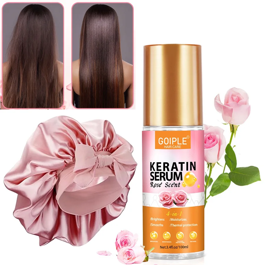 GOIPLE Rose Keratin Сыворотка Увлажняющее масло для волос Разглаживающий и питательный продукт для ухода за волосами для женщин Кондиционер для интенсивного лечения
GOIPLE Rose Keratin Сыворотка Увлажняющее масло для волос Разглаживающий и питательный продукт для ухода за волосами для женщин Кондиционер для интенсивного лечения