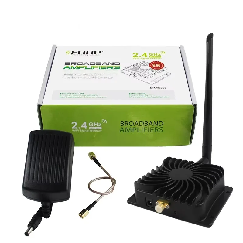 EDUP AB003 3KM Range Extender WiFi 2.4GHz 5W WiFi Signal Booster to Enhance and Extend WiFi Coverage
EDUP AB003 3KM Range Extender WiFi 2.4GHz 5W WiFi Signal Booster to Enhance and Extend WiFi Coverage