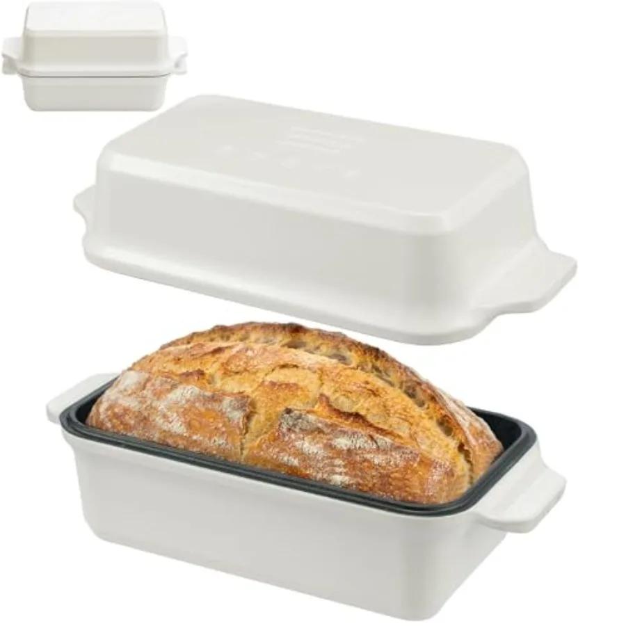 Enameled Cast Iron Dutch Oven for Sourdough Bread Baking White 4.2 QT Oven Induction Safe Easy Release Roasting Braising
Enameled Cast Iron Dutch Oven for Sourdough Bread Baking White 4.2 QT Oven Induction Safe Easy Release Roasting Braising