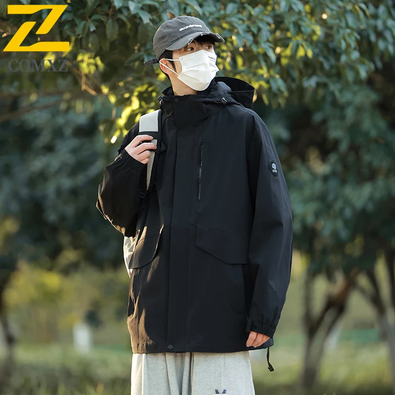 EiAO Jacket Autumn Men's Korean Style Windproof Waterproof Hooded Outdoor Coat for Hiking Camping Fishing Trendy Sportswear 2025
EiAO Jacket Autumn Men's Korean Style Windproof Waterproof Hooded Outdoor Coat for Hiking Camping Fishing Trendy Sportswear 2025