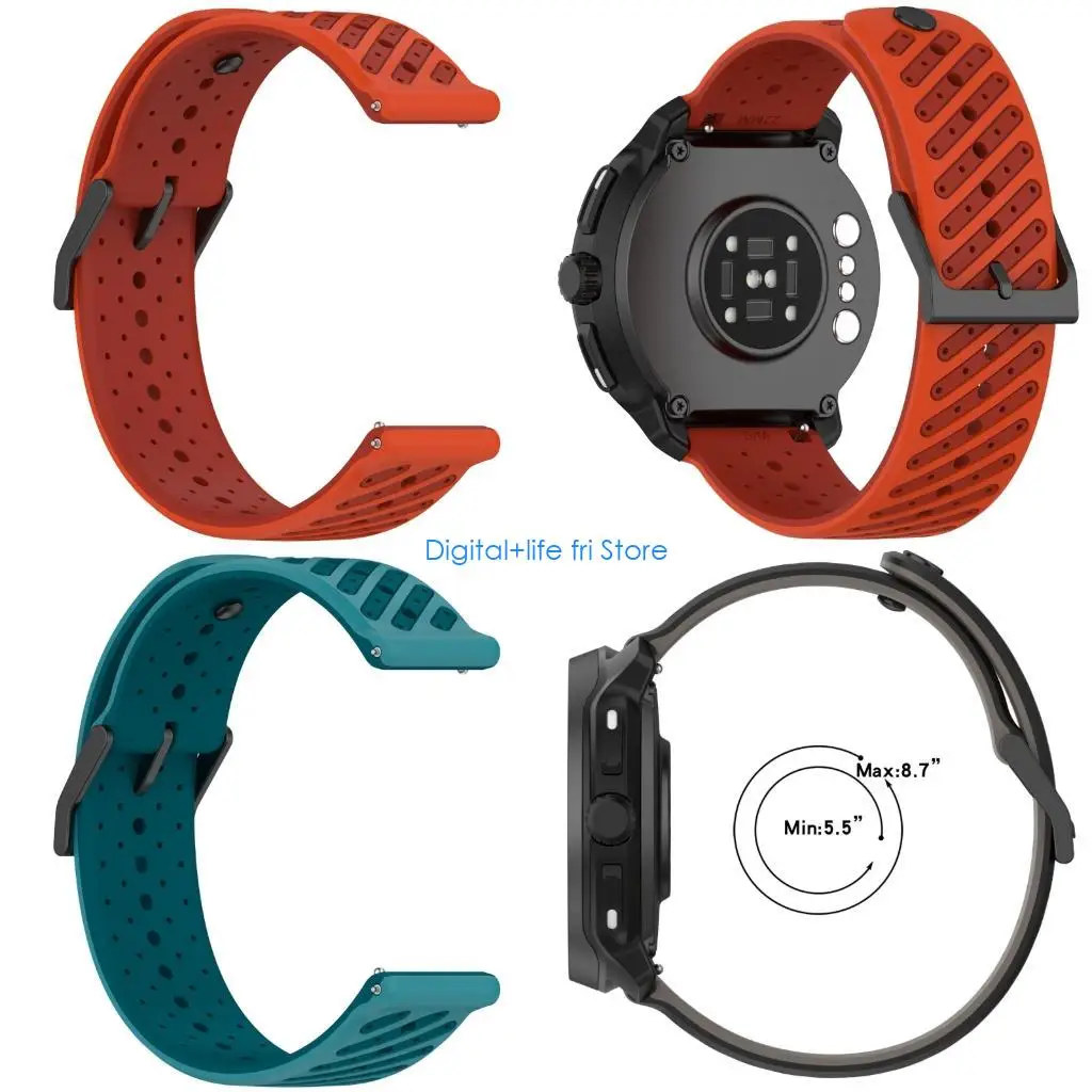 E06D Elegant Strong Silicone Replacement Watch Band 22mm Watch Straps for Race2 Use
E06D Elegant Strong Silicone Replacement Watch Band 22mm Watch Straps for Race2 Use