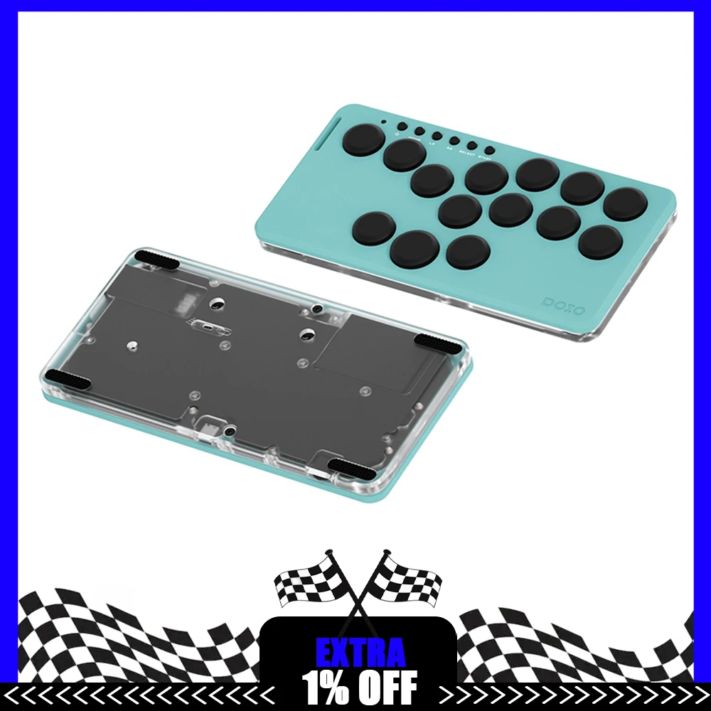 DOIO KBGM-H06M+ Mechanical Keyboard Aluminum Mini Portable Gamer Keyboard Rocker Arcade Fighting For PS5 Switch Steam NS2 Gifts
DOIO KBGM-H06M+ Mechanical Keyboard Aluminum Mini Portable Gamer Keyboard Rocker Arcade Fighting For PS5 Switch Steam NS2 Gifts