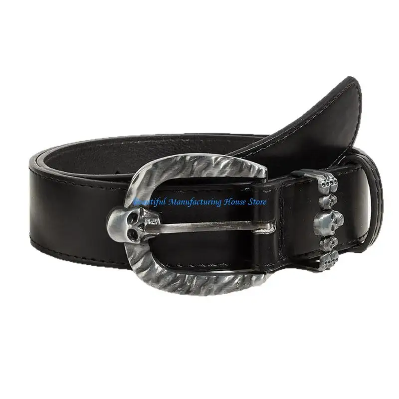 E56A Skull Buckles Waist Belt for Men Flexible PU Waist Strap Adjustable Gothic Belt
E56A Skull Buckles Waist Belt for Men Flexible PU Waist Strap Adjustable Gothic Belt