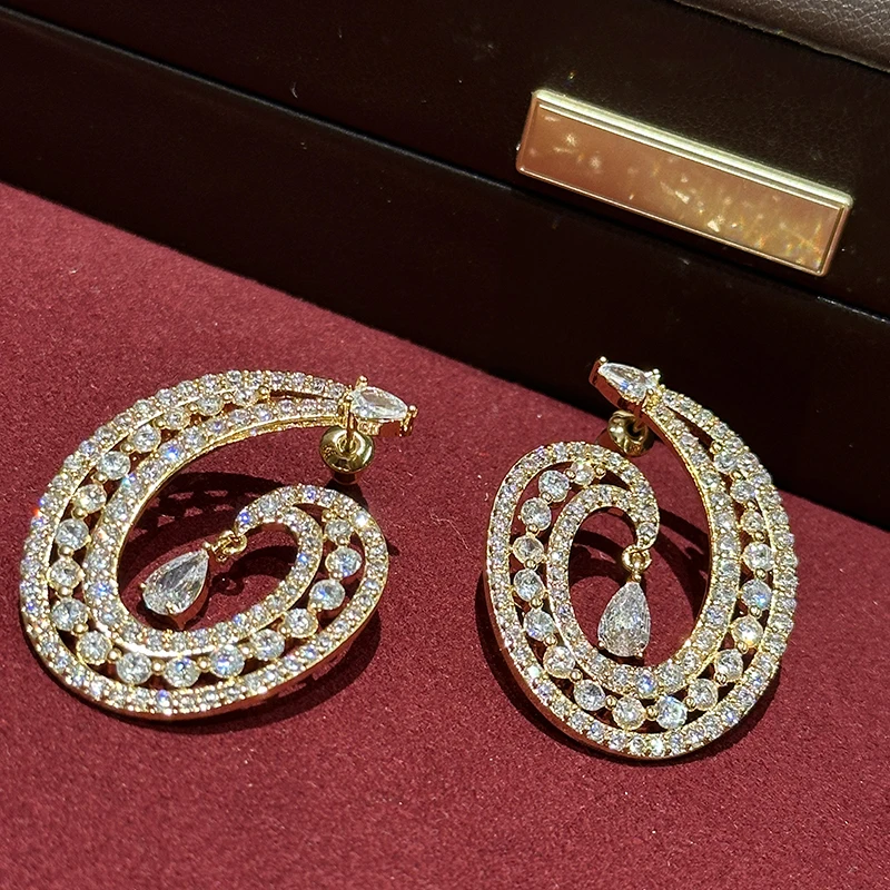 French elegant exquisite teardrop-shaped drop earrings vintage luxurious shiny party ear accessory for women
French elegant exquisite teardrop-shaped drop earrings vintage luxurious shiny party ear accessory for women