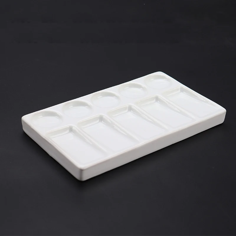 1pc Dental lab material 10 Slot Ceramic Palette mixing plate stain powder mixing tool without cover
1pc Dental lab material 10 Slot Ceramic Palette mixing plate stain powder mixing tool without cover