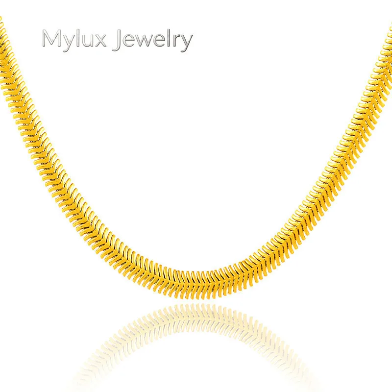 Mylux Jewelry Men's & Women's Flat Snake Necklace 24K Gold AU999 - Fine snake details, sturdy chain, AU999 authentic quality
Mylux Jewelry Men's & Women's Flat Snake Necklace 24K Gold AU999 - Fine snake details, sturdy chain, AU999 authentic quality