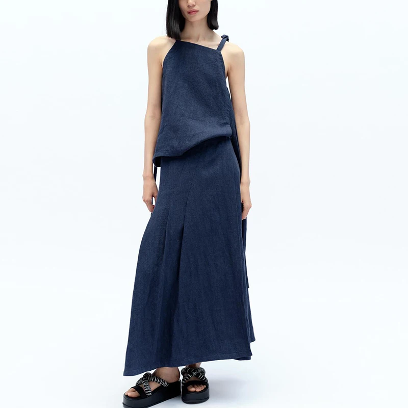 Women's Linen Top And Skirt Set Faionable Summer Outfit Polyester Fiber Z Brand New Arrival 2025 Season
Women's Linen Top And Skirt Set Faionable Summer Outfit Polyester Fiber Z Brand New Arrival 2025 Season