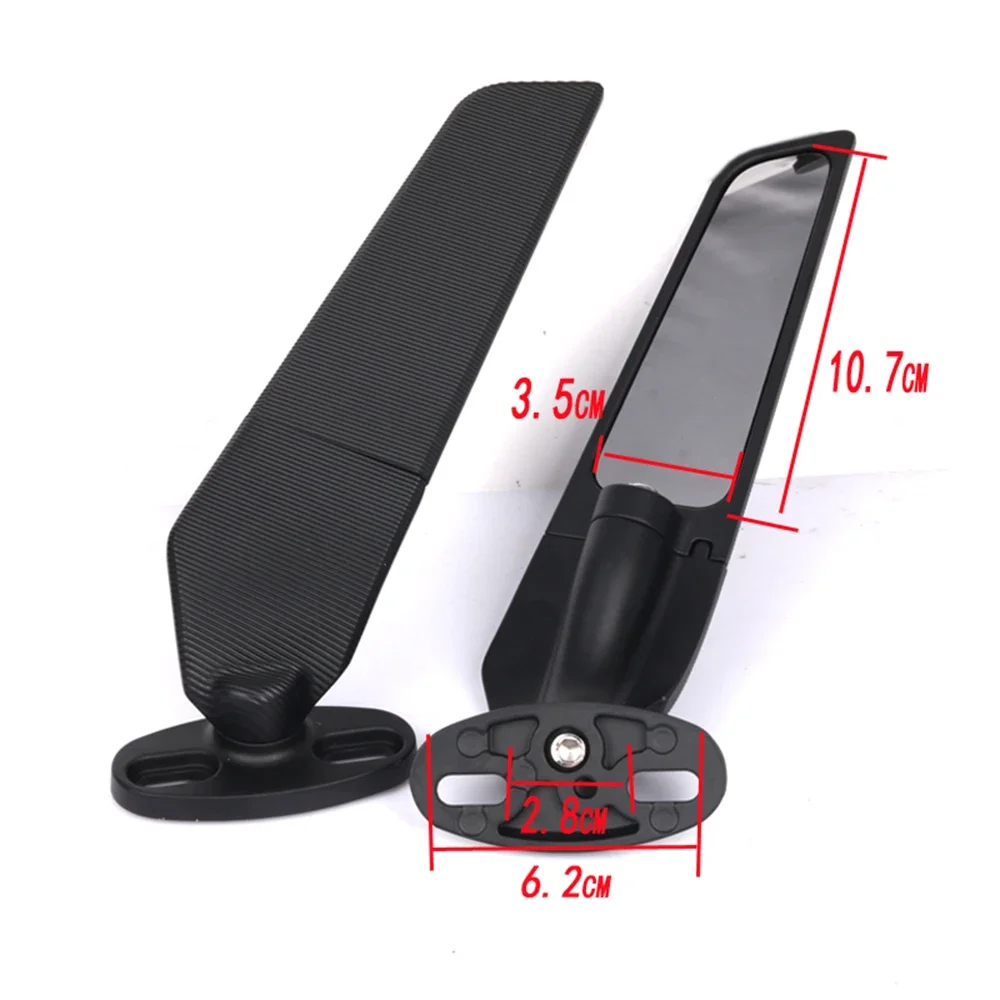 For YAMAHA YZF R1 R6 R25 R3 R125 R15 FZ6R R6s Mirrors Wind Wing Adjustable Rotating Side Rearview Mirror Motorcycle Accessories
For YAMAHA YZF R1 R6 R25 R3 R125 R15 FZ6R R6s Mirrors Wind Wing Adjustable Rotating Side Rearview Mirror Motorcycle Accessories