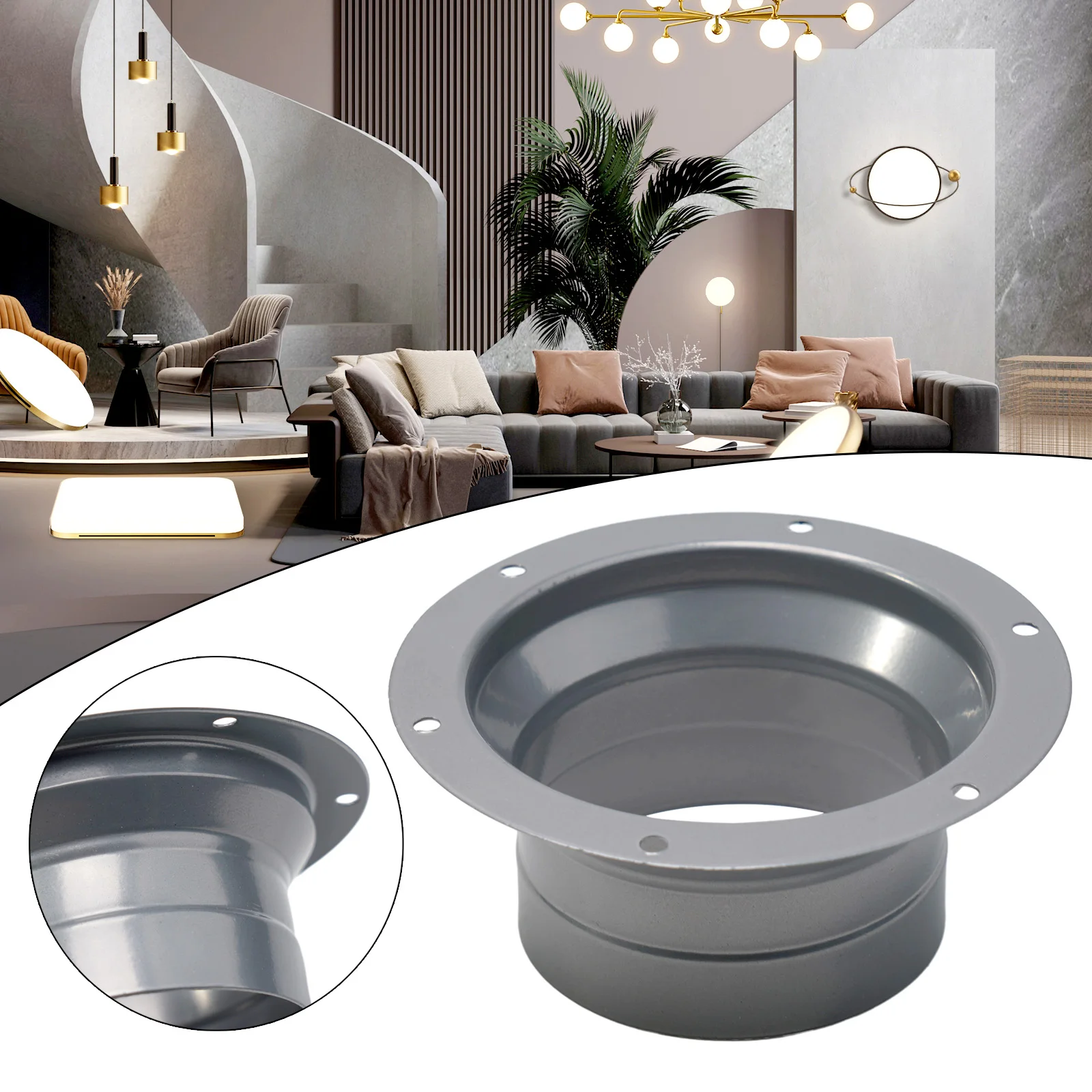 Flange Air Outlet Air Vent 4-10inch Adapter Aluminum Tube Cooling System Home Hardware Round Pipe Durable.high Quality
Flange Air Outlet Air Vent 4-10inch Adapter Aluminum Tube Cooling System Home Hardware Round Pipe Durable.high Quality