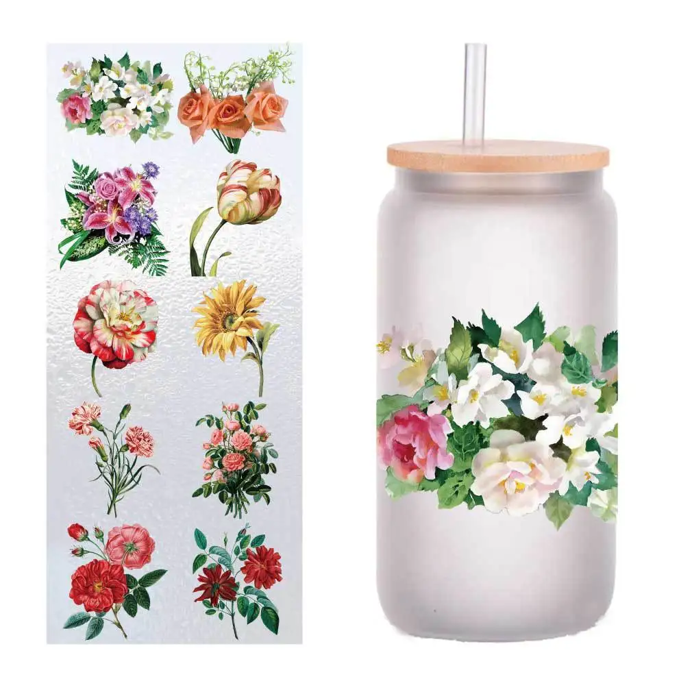 10/Pack cartoon flower collection UV transfer stickers Crystal label Cup stickers customized four inches
10/Pack cartoon flower collection UV transfer stickers Crystal label Cup stickers customized four inches
