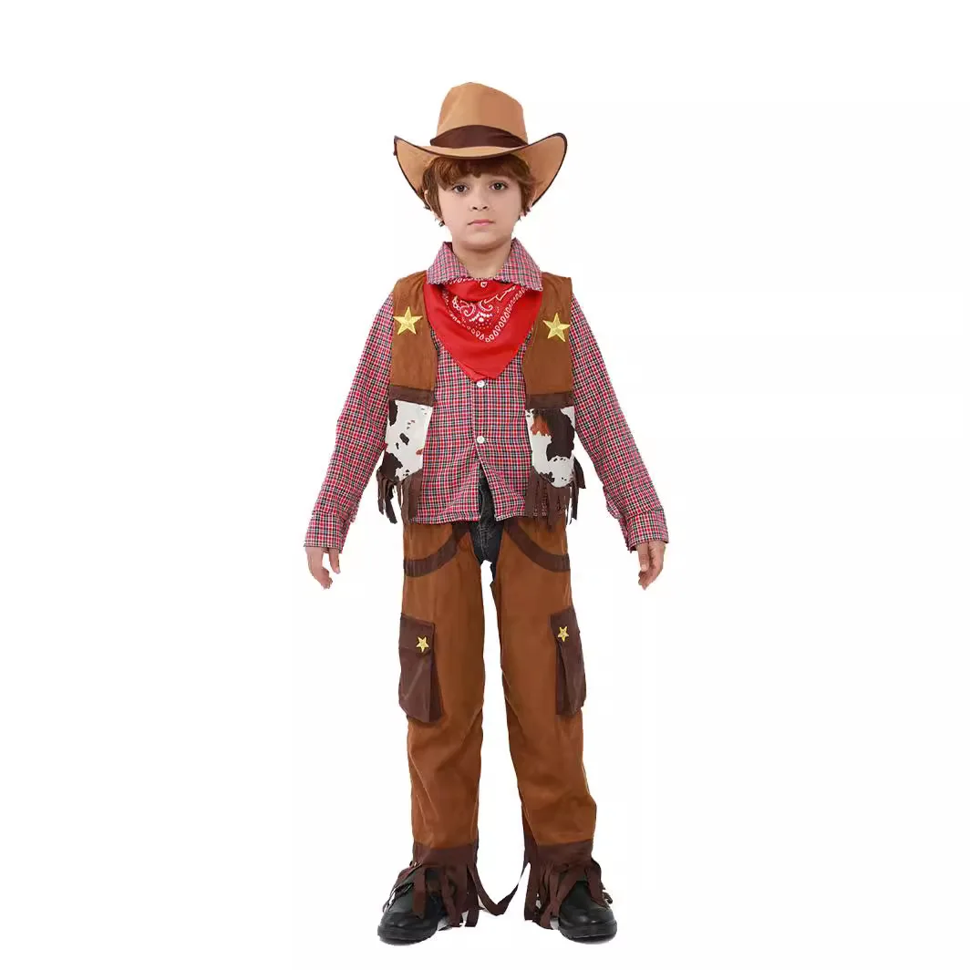 Костюмы для косплея в стиле вестерн на Хэллоуин для мальчиков и девочек, детский тематический комплект жилета, модные костюмы для выступлений для мальчиков и девочек
Костюмы для косплея в стиле вестерн на Хэллоуин для мальчиков и девочек, детский тематический комплект жилета, модные костюмы для выступлений для мальчиков и девочек
