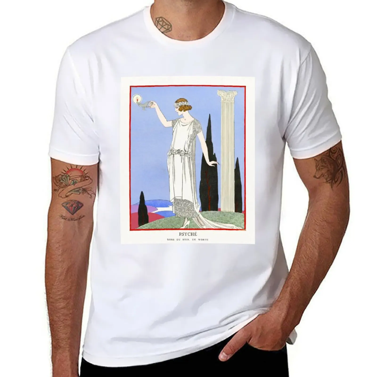 GEORGE BARBIER HD - Psyché: Robe du soir, de Worth from Gazette du Bon Ton No. 9 Pl. 68 (1921) T-Shirt
GEORGE BARBIER HD - Psyché: Robe du soir, de Worth from Gazette du Bon Ton No. 9 Pl. 68 (1921) T-Shirt