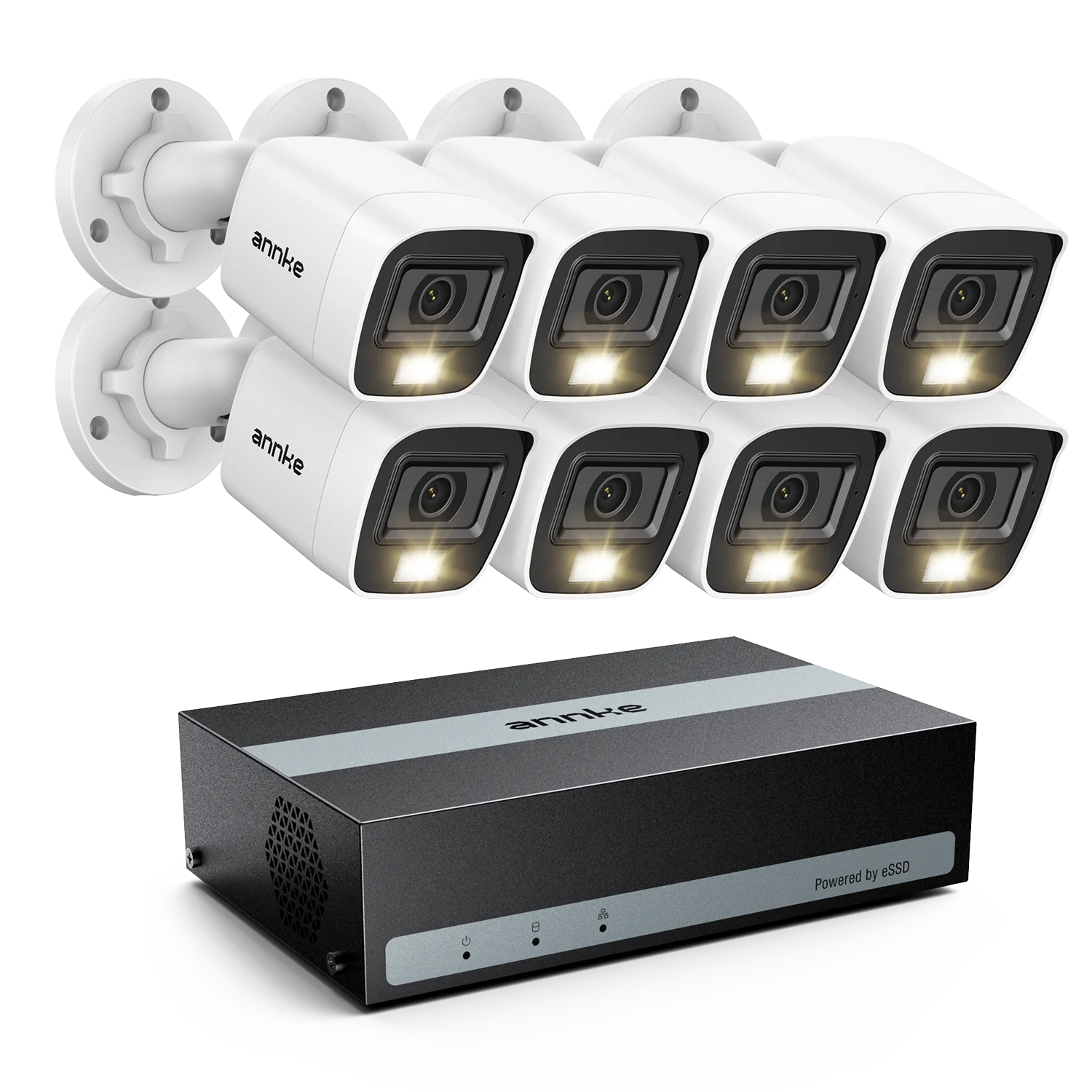 Annke 8 шт. 2MP 8CH HD комплект наружных камер наблюдения двойной свет обнаружения людей и транспортных средств объектив 3,6 мм аналоговая система безопасности DVR
Annke 8 шт. 2MP 8CH HD комплект наружных камер наблюдения двойной свет обнаружения людей и транспортных средств объектив 3,6 мм аналоговая система безопасности DVR
