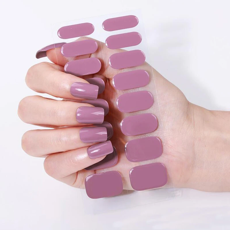 Solid Color Gel Nail Strips Sticker Full Cover Adhesive Press On Nails Manicure Polish Decal Wrap Decors Pegatinas Para Uñas
Solid Color Gel Nail Strips Sticker Full Cover Adhesive Press On Nails Manicure Polish Decal Wrap Decors Pegatinas Para Uñas