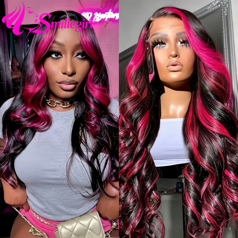 200 Density Body Wave Wigs Human Hair Highlight 1B/Pink 13x6 HD Lace Frontal Wig Colored Brazilian Remy Ombre Human Hair Wig
200 Density Body Wave Wigs Human Hair Highlight 1B/Pink 13x6 HD Lace Frontal Wig Colored Brazilian Remy Ombre Human Hair Wig