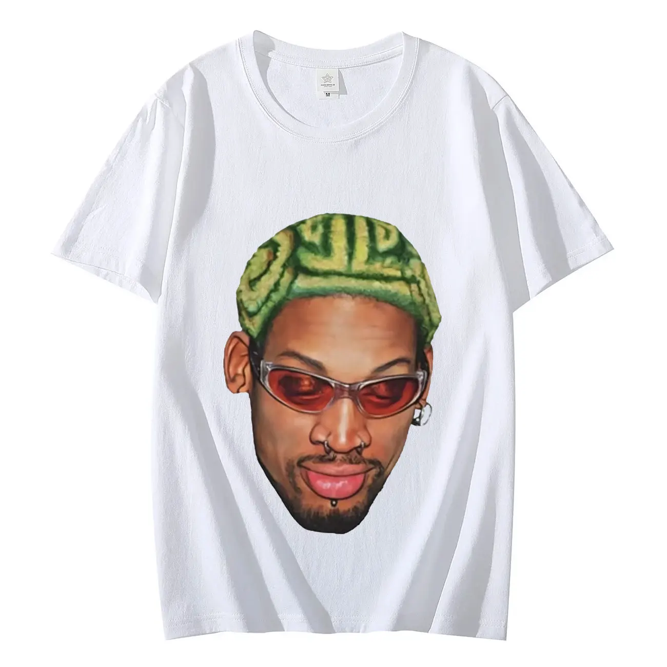 Dennis Rodman Green Hair Graphic T Shirts Men Women 90's Vintage Design Short Sleeve T-shirt Casual Fashion Oversized T-shirts
Dennis Rodman Green Hair Graphic T Shirts Men Women 90's Vintage Design Short Sleeve T-shirt Casual Fashion Oversized T-shirts