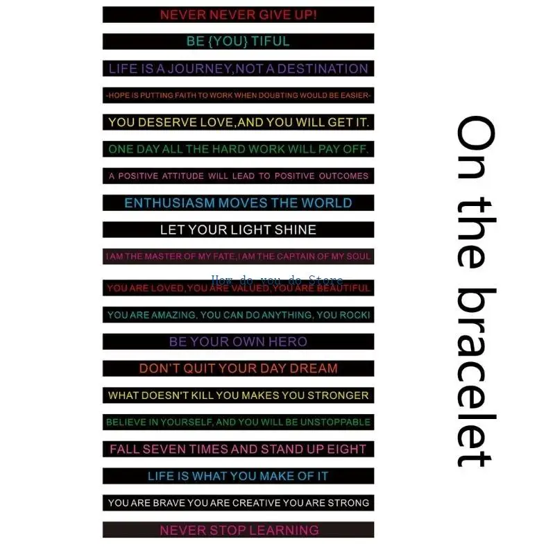 19QF 20 шт. силиконовые поощрительные браслеты с вдохновляющими надписями модные цветные браслеты для самомотивации
19QF 20 шт. силиконовые поощрительные браслеты с вдохновляющими надписями модные цветные браслеты для самомотивации