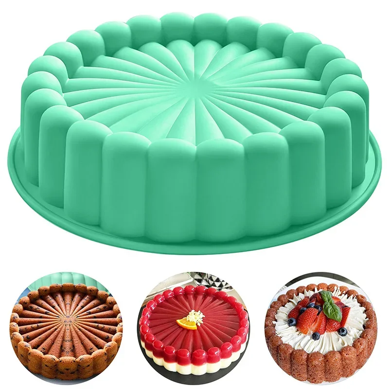 10Inch Charlotte Cake Pan Silicone Cheesecake Nonstick Round Silicone Baking Mold Cake Molds for Strawberry Shortcake Tart Pie
10Inch Charlotte Cake Pan Silicone Cheesecake Nonstick Round Silicone Baking Mold Cake Molds for Strawberry Shortcake Tart Pie