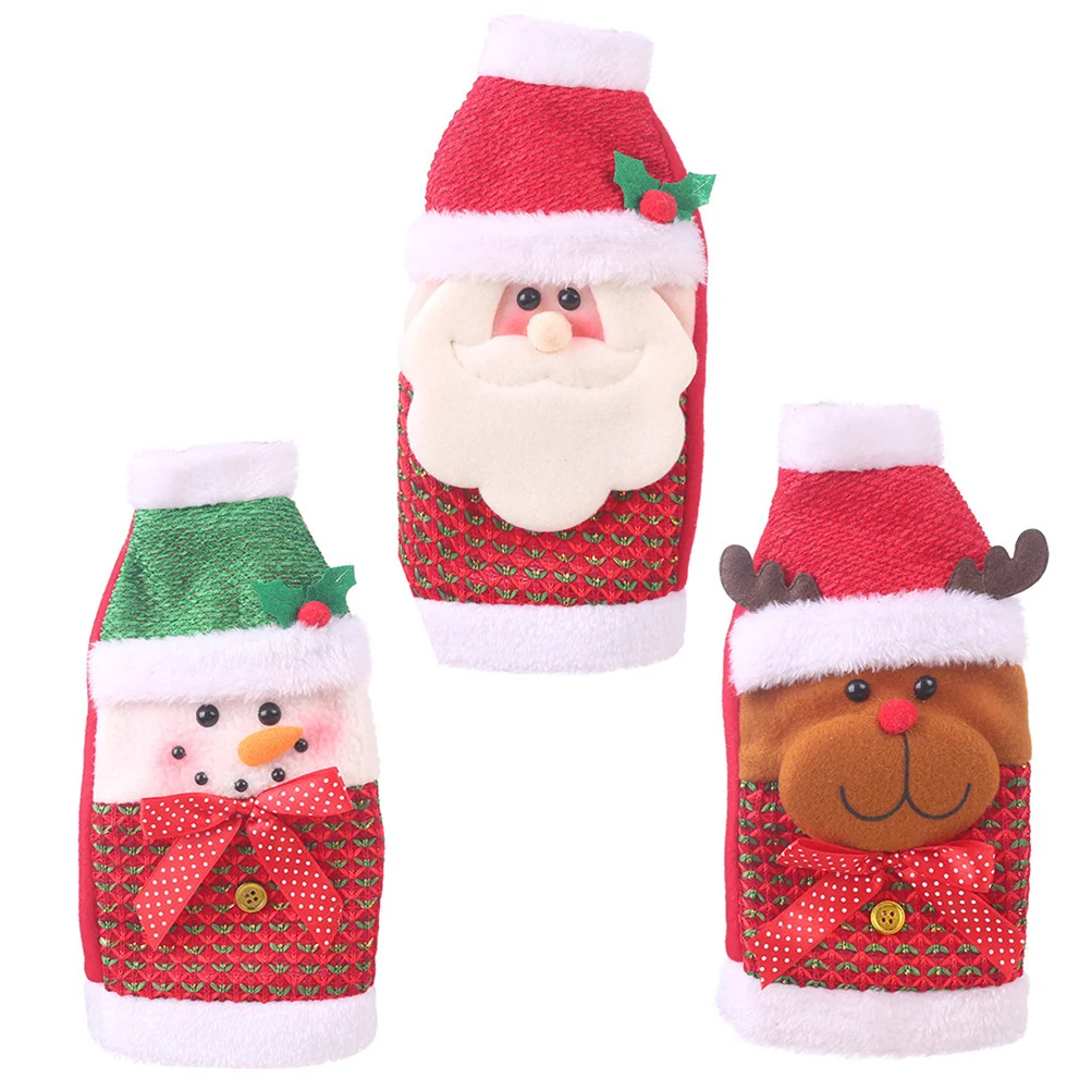 3Pcs Christmas Wine Bottle Covers Festive Holiday Decoration Xmas Party Table Pouch Wine Cover Xmas Party Ornament
3Pcs Christmas Wine Bottle Covers Festive Holiday Decoration Xmas Party Table Pouch Wine Cover Xmas Party Ornament