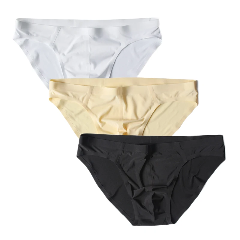 3PCS Men Underwear Sexy Briefs Ice Silky Soft Low Waist Bulge Pouch Bikini Breathable Underpants Sissy Panties for Men
3PCS Men Underwear Sexy Briefs Ice Silky Soft Low Waist Bulge Pouch Bikini Breathable Underpants Sissy Panties for Men