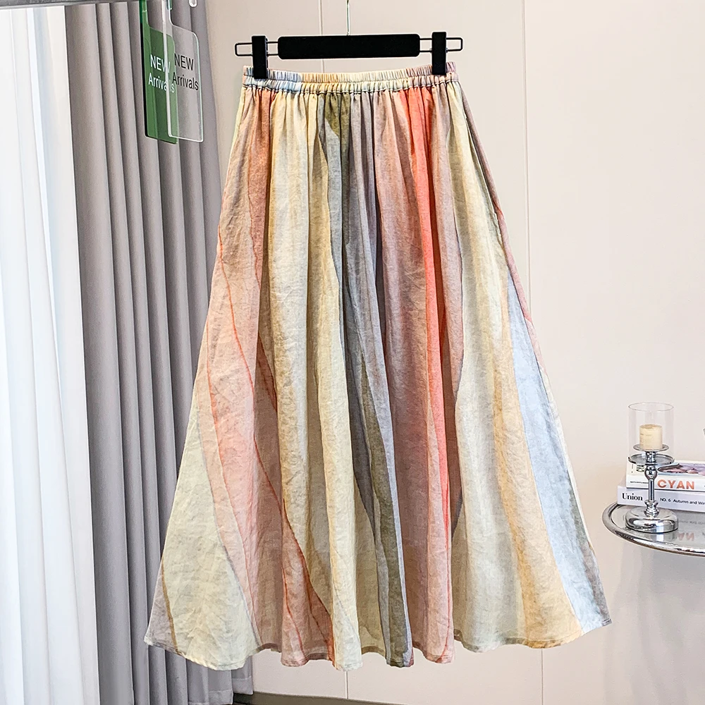 French Romantic Watercolor Print Maxi Skirt Women Summer Elastic High Waist Flowy Boho Casual Travel Beach Long Skirts
French Romantic Watercolor Print Maxi Skirt Women Summer Elastic High Waist Flowy Boho Casual Travel Beach Long Skirts