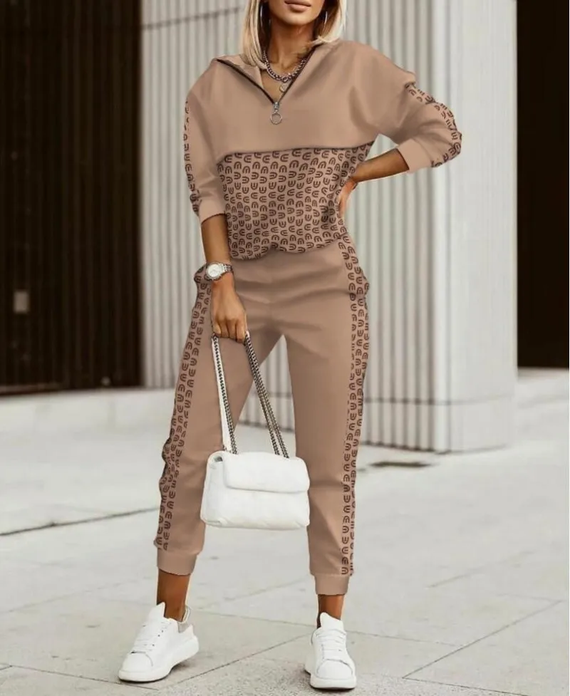 Women Tracksuit 2 Piece Set Long Sleeve Two Piece Set Sweatshirt Fashion Lattice Zipper Top Casual Pocket Trousers Ladies Suit
Women Tracksuit 2 Piece Set Long Sleeve Two Piece Set Sweatshirt Fashion Lattice Zipper Top Casual Pocket Trousers Ladies Suit