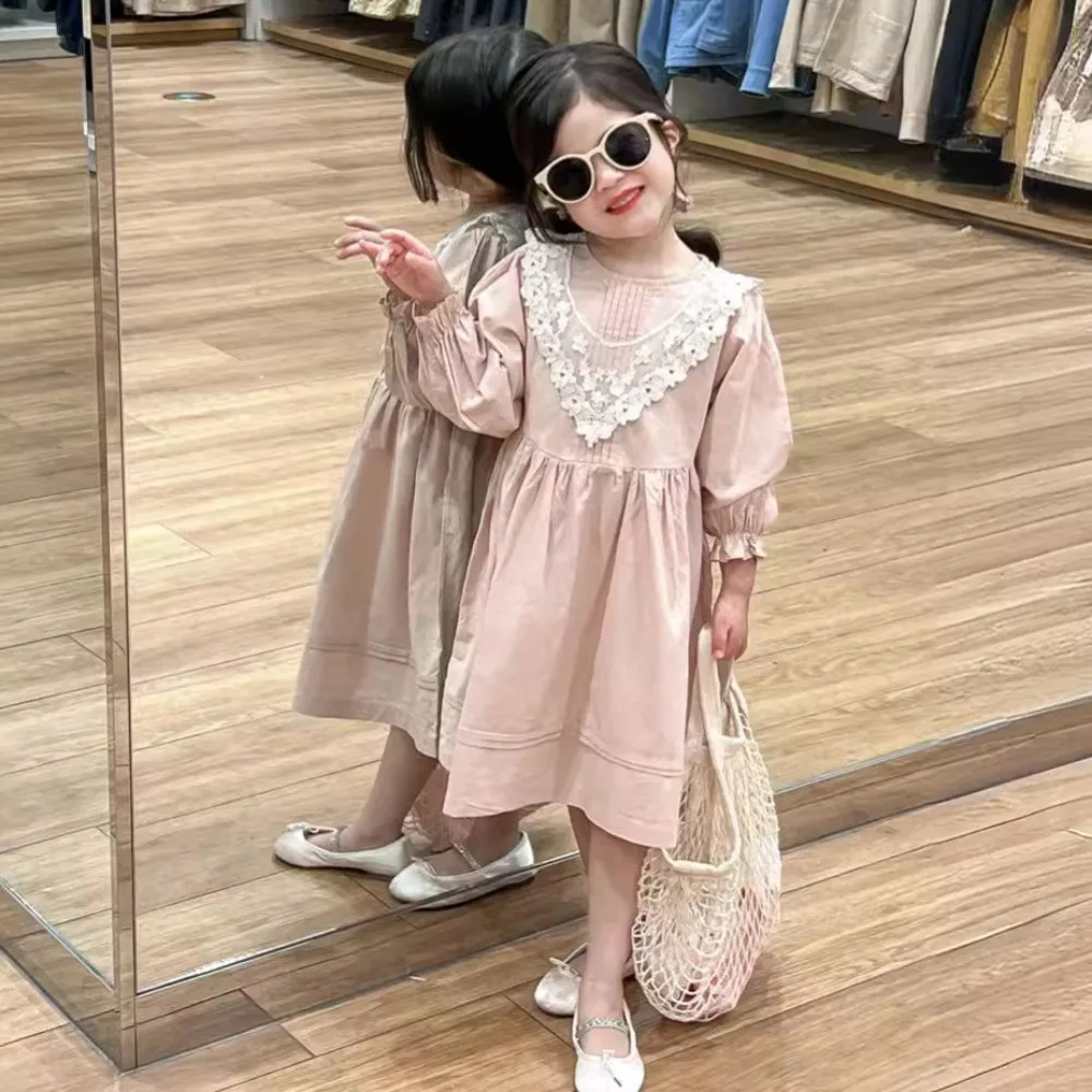 Girls Dress Korea Style 2024 Summer New Solid Color Babydoll Dress Lace Princess Style Baby Fashion Kids Summer Clothes
Girls Dress Korea Style 2024 Summer New Solid Color Babydoll Dress Lace Princess Style Baby Fashion Kids Summer Clothes