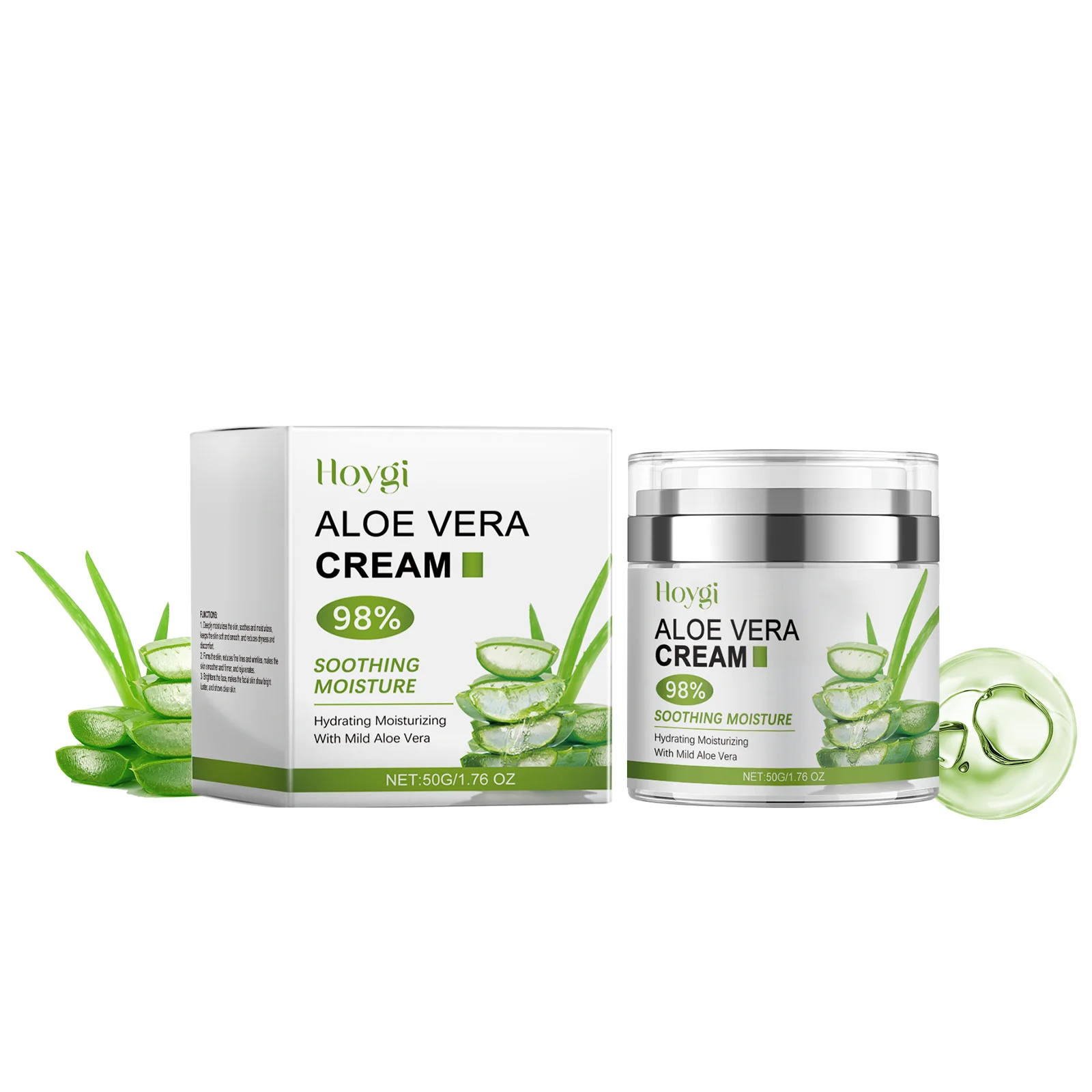 Aloe Vera Cream - Soothing & Hydrating Face Moisturizer for Sensitive Skin - Ultra Moisturizing Gel-Cream with Pure Aloe Extract
Aloe Vera Cream - Soothing & Hydrating Face Moisturizer for Sensitive Skin - Ultra Moisturizing Gel-Cream with Pure Aloe Extract