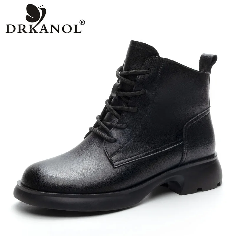 DRKANOL British Style Women Thick Heel Boots Autumn Winter Plush Warm Short Ankle Boots For Ladies Handmade Retro Casual Boots
DRKANOL British Style Women Thick Heel Boots Autumn Winter Plush Warm Short Ankle Boots For Ladies Handmade Retro Casual Boots