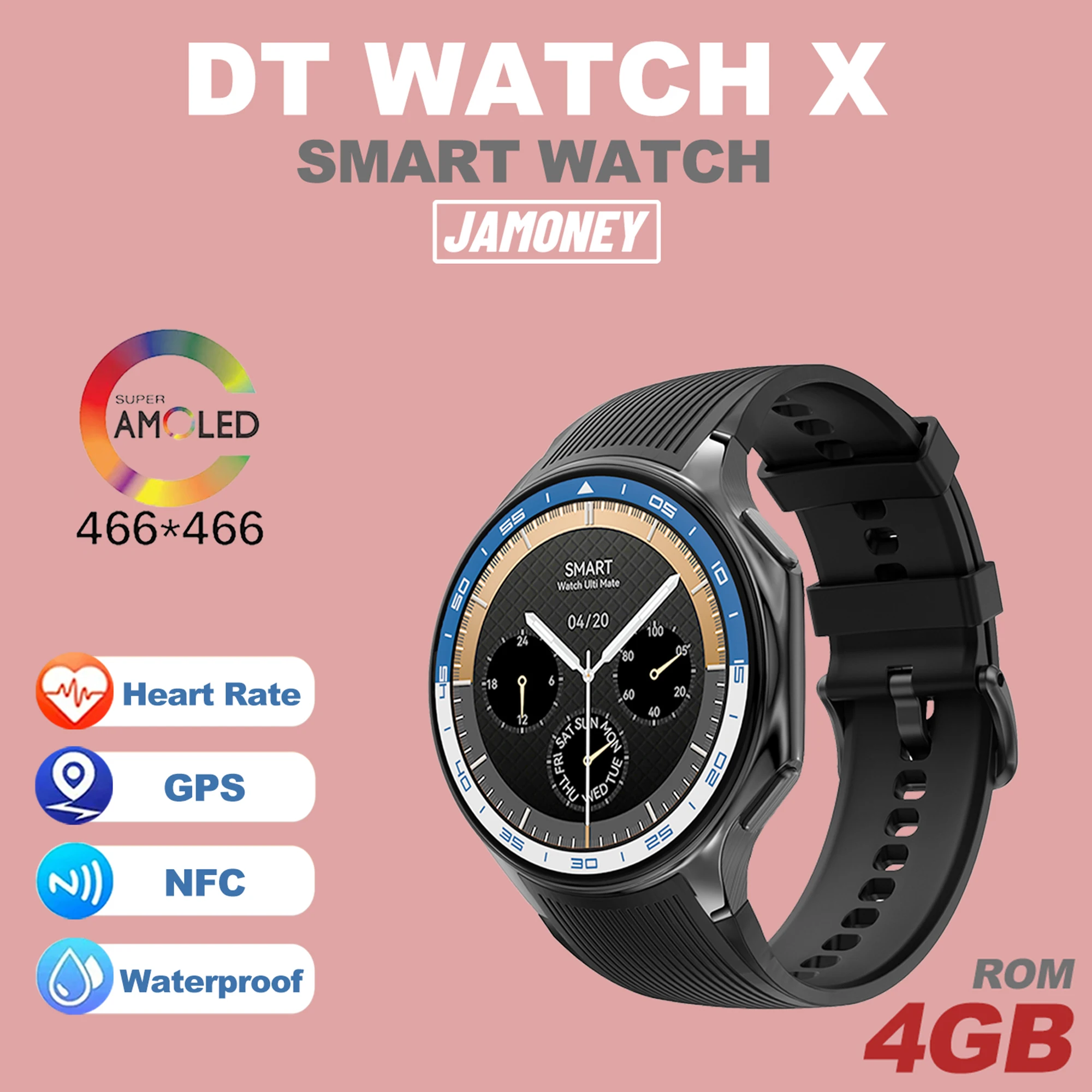 Умные часы DT X с компасом, экран 1,43 дюйма, Bluetooth, фотоальбом, воспроизведение музыки, видео
Умные часы DT X с компасом, экран 1,43 дюйма, Bluetooth, фотоальбом, воспроизведение музыки, видео